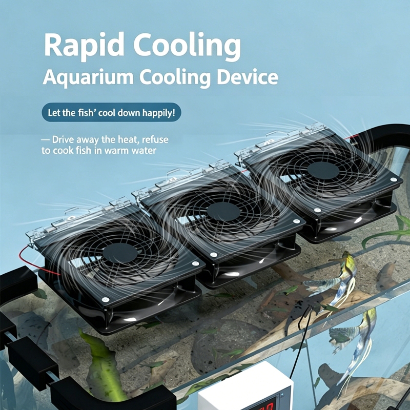 Fish Tank Heater - Fast Cooling Fan Adjustable Angle Aquarium