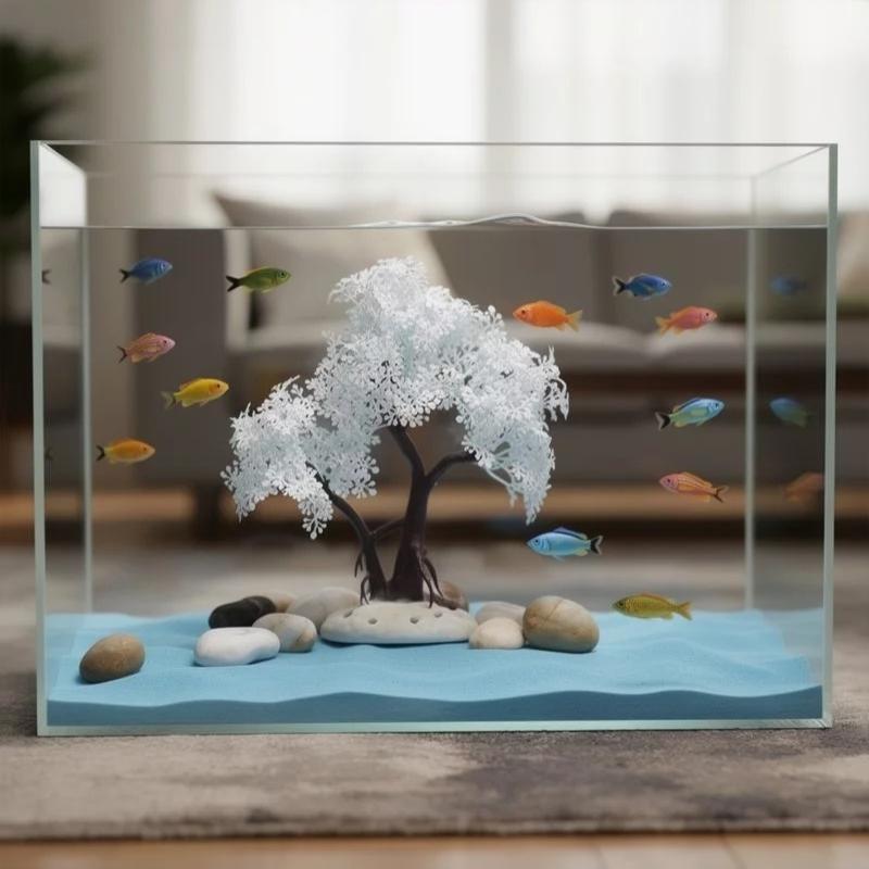 [Artificial White Bonsai Tree  - Aquarium Fish Betta recension och pris