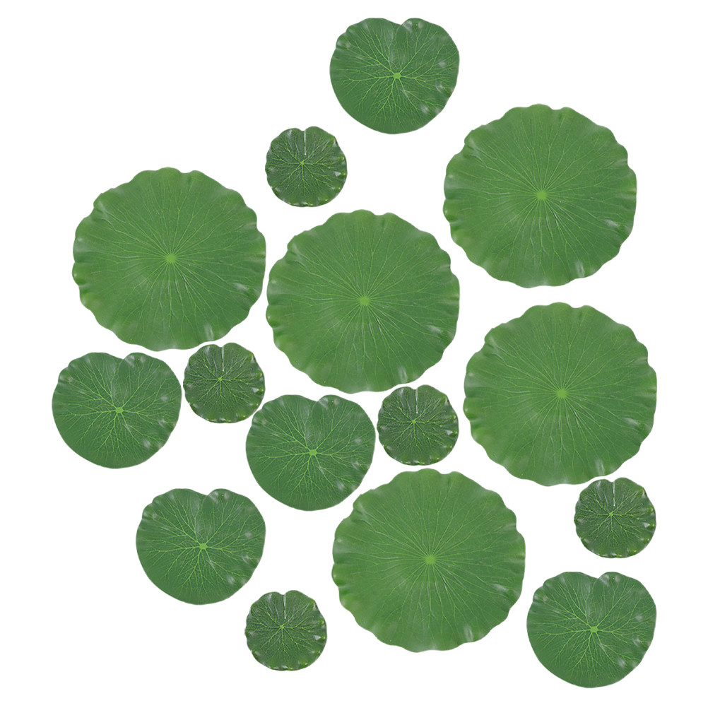 15Pcs Lifelike Lily Pads for A - Aquarium Plants recension och pris