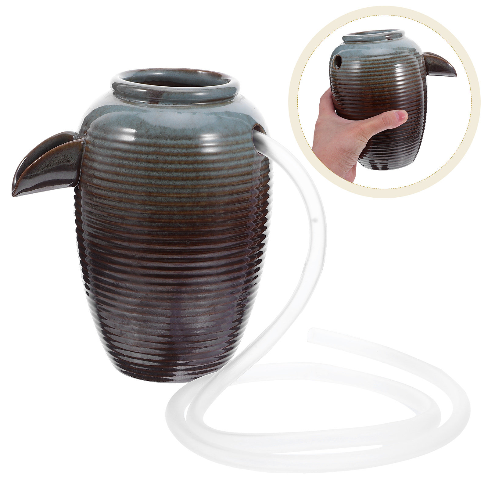 No Pump Ceramic Jar Fish Tank  - Aquarium Pump recension och pris