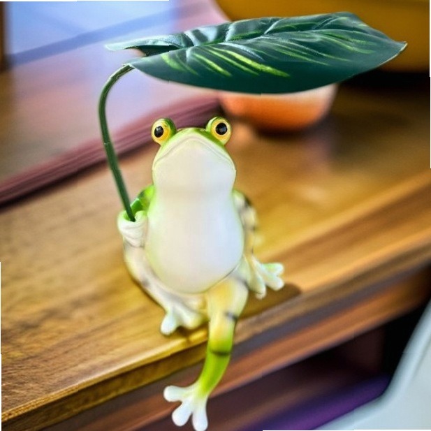 Creative Umbrella Frog Garden  - Aquarium Decor recension och pris