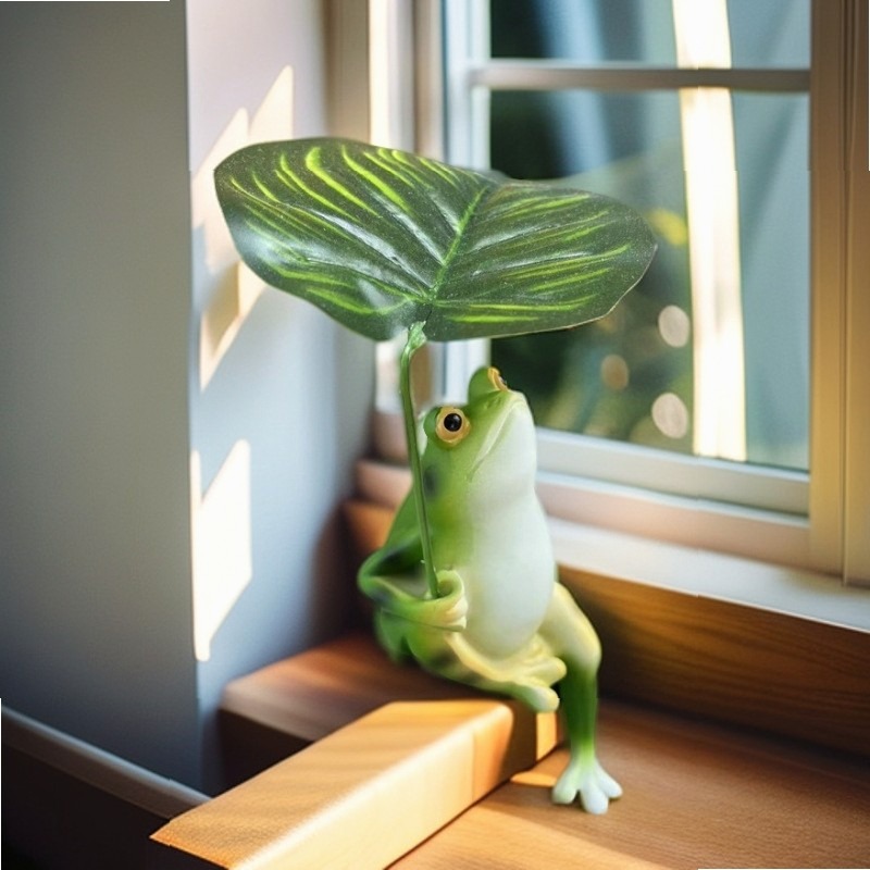 Creative Umbrella Frog Garden  - Aquarium Decor recension och pris