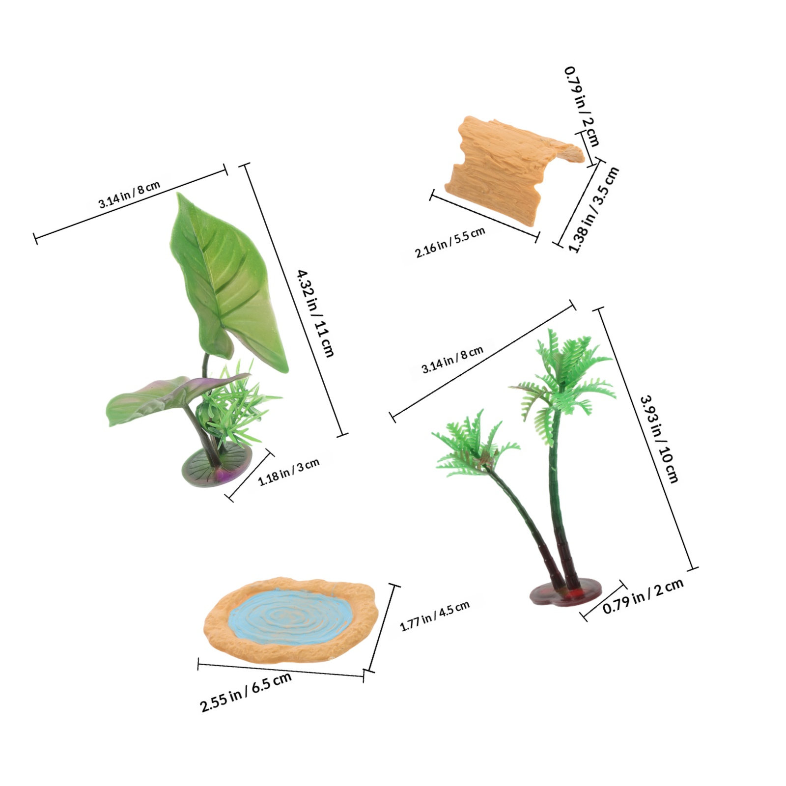 1Set Realistic Miniature Pond  - Aquarium Decor recension och pris