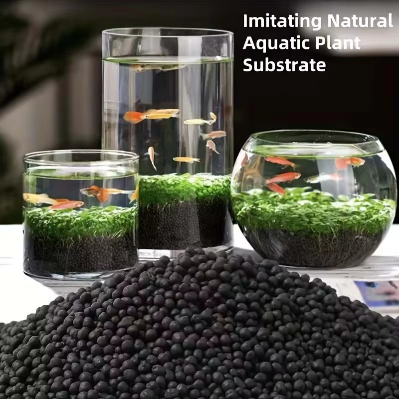 Black Aquarium Substrate Soil  - Fish Tank Gravel recension och pris