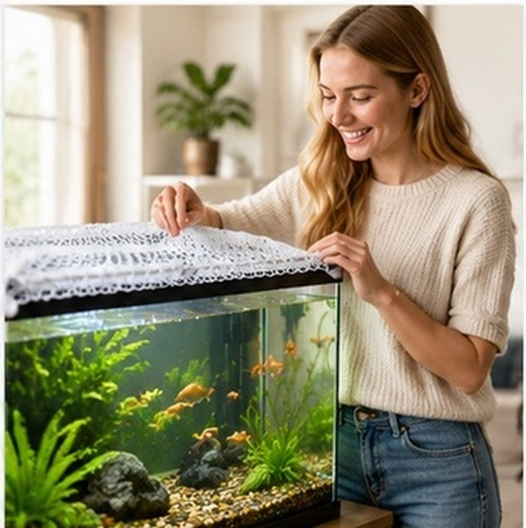 40x20cm Nylon Aquarium Mesh Ne - Aquarium Fish Keeping recension och pris